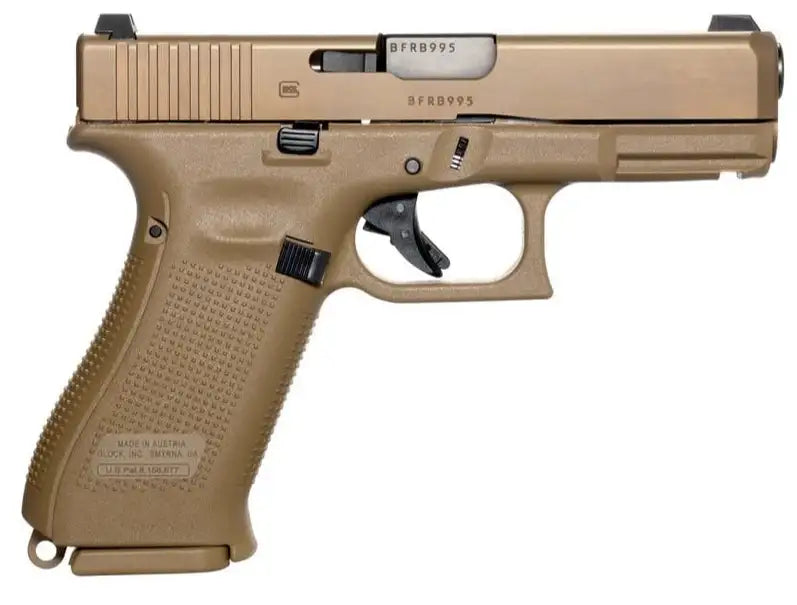 GLOCK 19X V 9MM PISTOL 4" FDE GNS 1-17RD 2-19RD MAGS