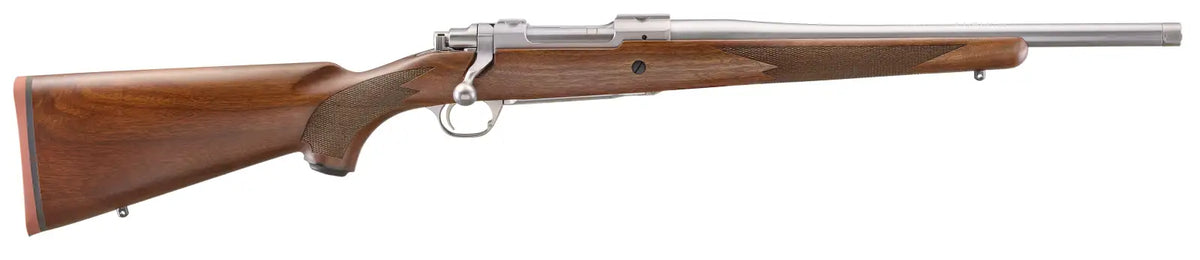 RUGER HAWKEYE HUNTER 243WIN RIFLE 16.6" T.B. WALNUT/STS 4RD
