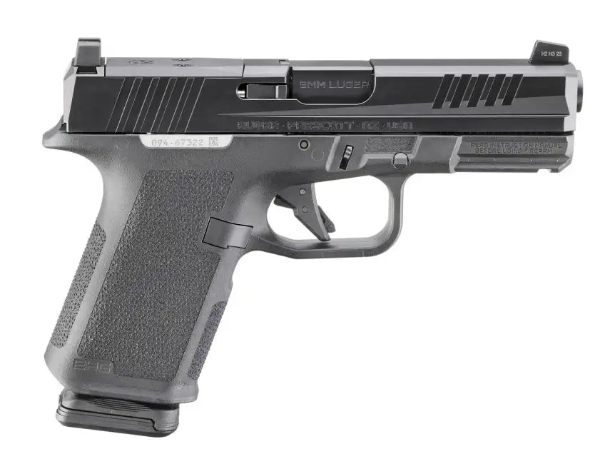 RUGER RXM 9MM PISTOL 4" BBL BLACK MAGPUL EHG, O.R. 2-15RD MAGS