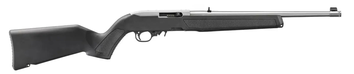 RUGER 10/22 22LR RIFLE 16.4" THREADED, BLACK POLYMER/STAINLESS, MLOK SLOTS 1-10RD MAG