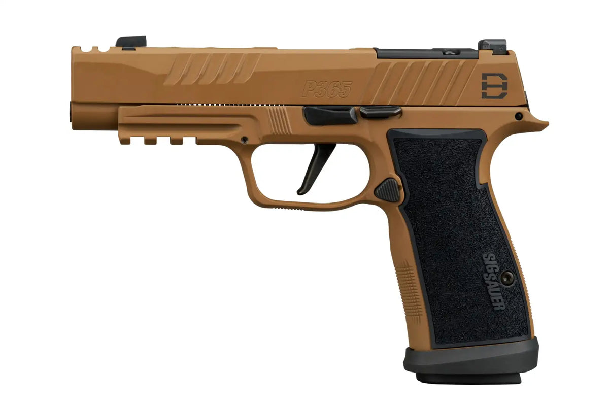 SIG SAUER P365 AXG DH3 DANIEL HORNER 9MM PISTOL 3.7" COYOTE, O.R. 3-10RD MAGS