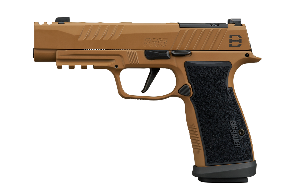 SIG SAUER P365 AXG DH3 DANIEL HORNER 9MM PISTOL 3.7" COYOTE, O.R. 3-10RD MAGS