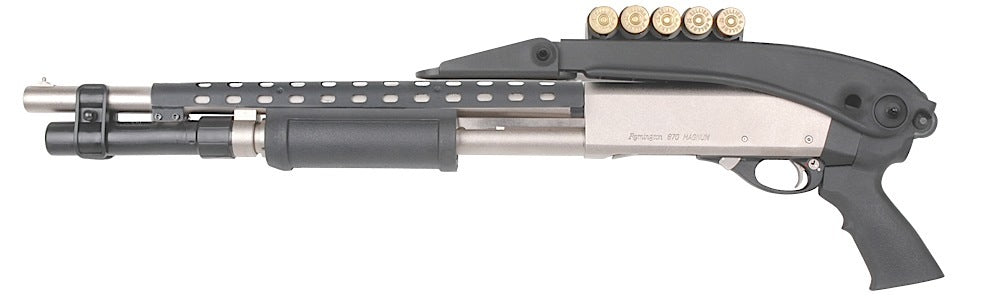 Advanced Technology TFS0600 Shotforce Shotgun Stock Top Folding Black Synthetic for Moss 12/20 GA, Rem 870 12 GA, Win 12