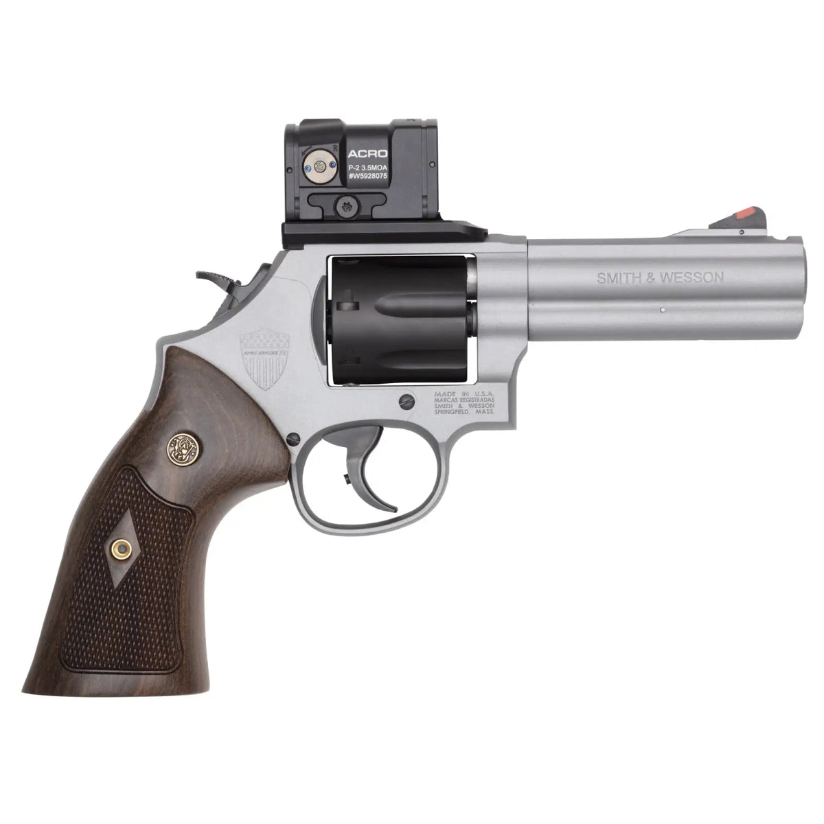 SMITH & WESSON MODEL 686 PLUS SPEC SERIES R 357MAG REVOLVER 4.12" ACRO P-2 TITANIUM, 7RD