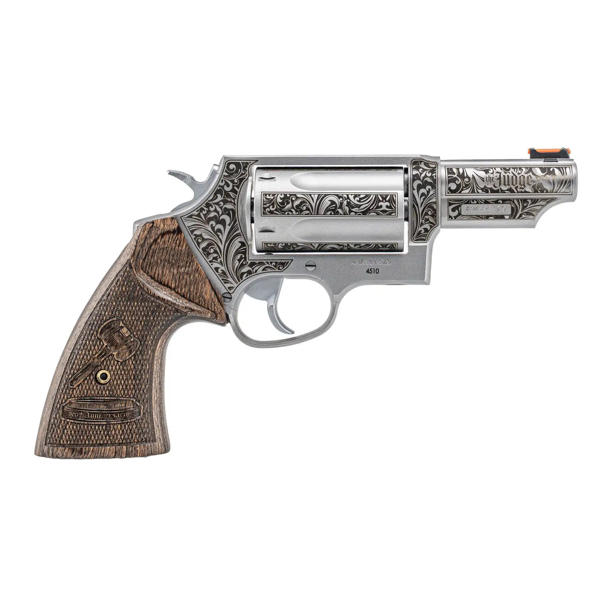 TAURUS JUDGE .45COLT/.410 SS 3" 5-RDS ENGRAVED 20TH ANNIVERSARY