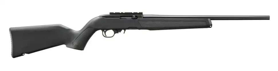 RUGER 10/22 22LR RIFLE 18.5" BLUED/BLACK SYNTHETIC, BX-TRIGGER, RAIL INSTALLED, NO SIGHT 1-10RD
