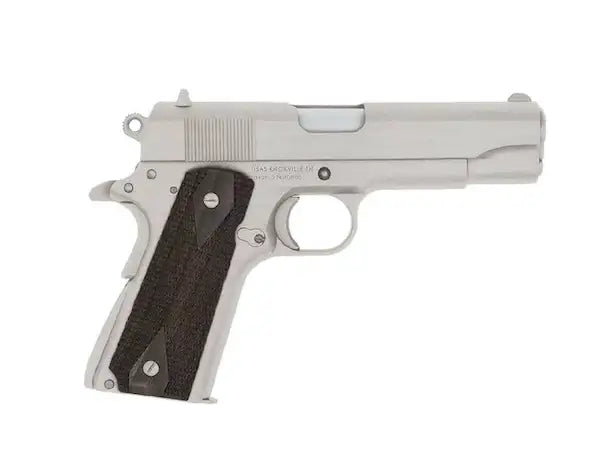 TISAS 1911A1 9MM 4.25" TC, NICKEL, UPGRADED SIGHTS, 2-9RD