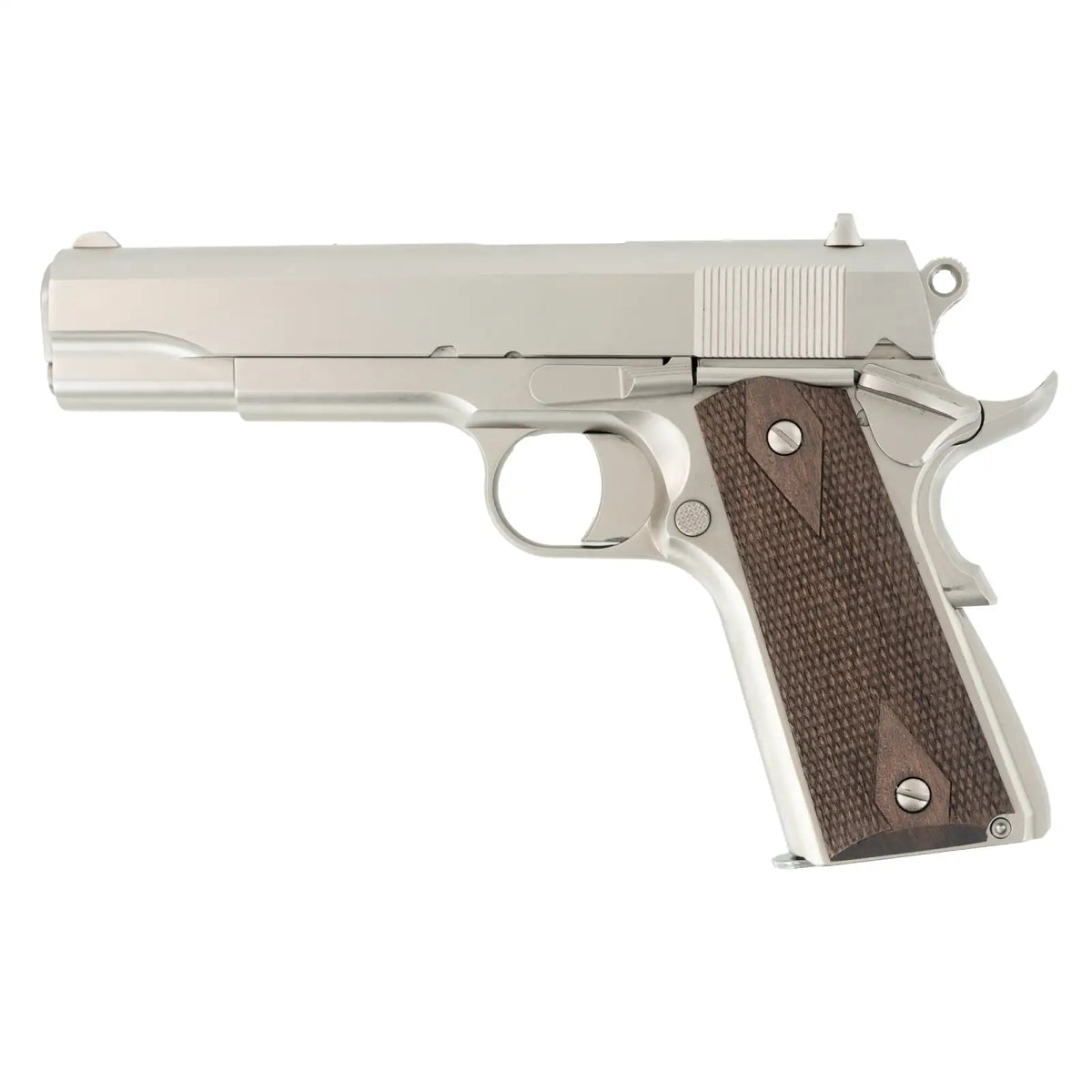 TISAS 1911A1 38SUPER 5" STAKEOUT, NICKEL, 2 MAGS