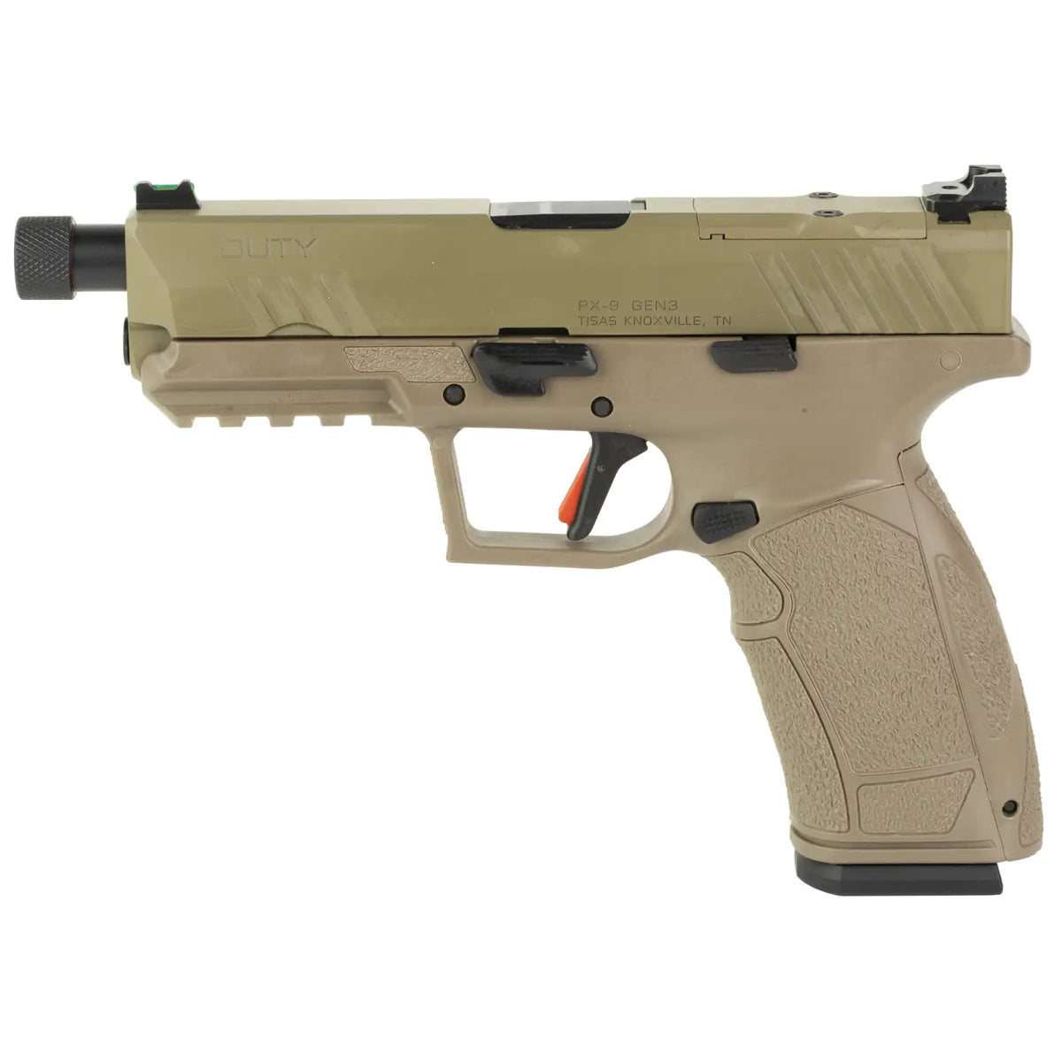 TISAS PX-9 9MM 4.6" FDE, RMR, 2-18/20RD
