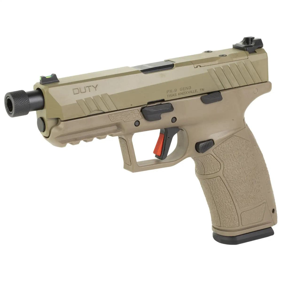 TISAS PX-9 9MM 4.6" FDE, RMR, 2-18/20RD