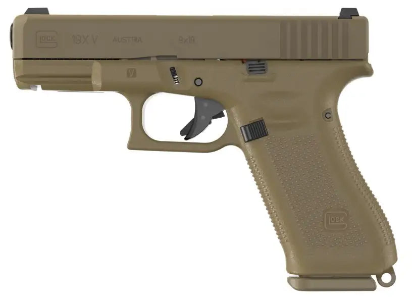 GLOCK 19X V 9MM PISTOL 4" FDE GNS 3-10RD MAGS