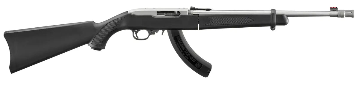 RUGER 10/22 TAKEDOWN 22LR RIFLE 18.5" STAINLESS T.B.,BLACK SYNTHETIC 1-25RD MAG