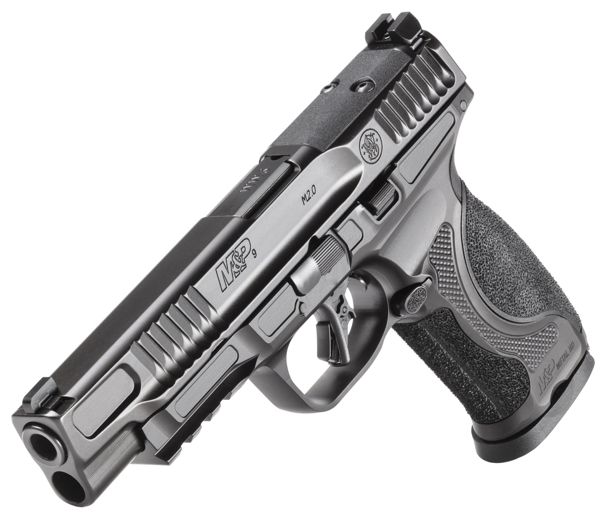 SMITH & WESSON M&P 9 M2.0 METAL HD NTS 9MM PISTOL 5" BLACK, TRITIUM SIGHTS, 2-15RD MAGS