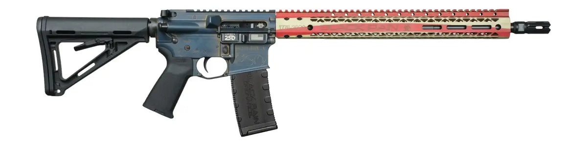 BLACK RAIN SPEC15 RIA 5.56 16IN BBL 250TH ANNIVERSARY ENGRAVING BETSY ROSS FLAG 30RD