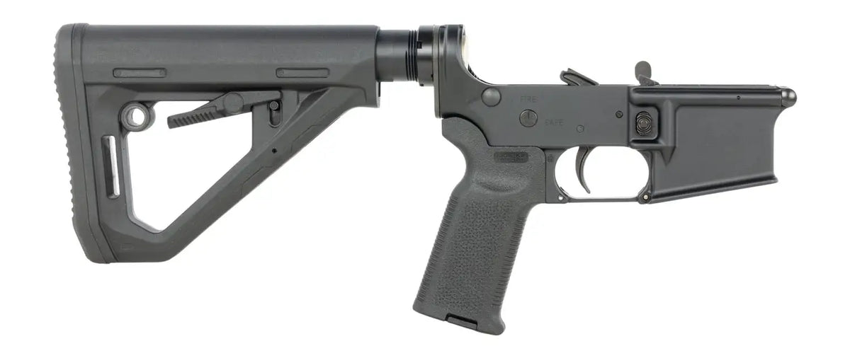 RUGER AR 5.56 COMPLETE LOWER, MAGPUL K2 & DT COLLAPISBLE STOCK