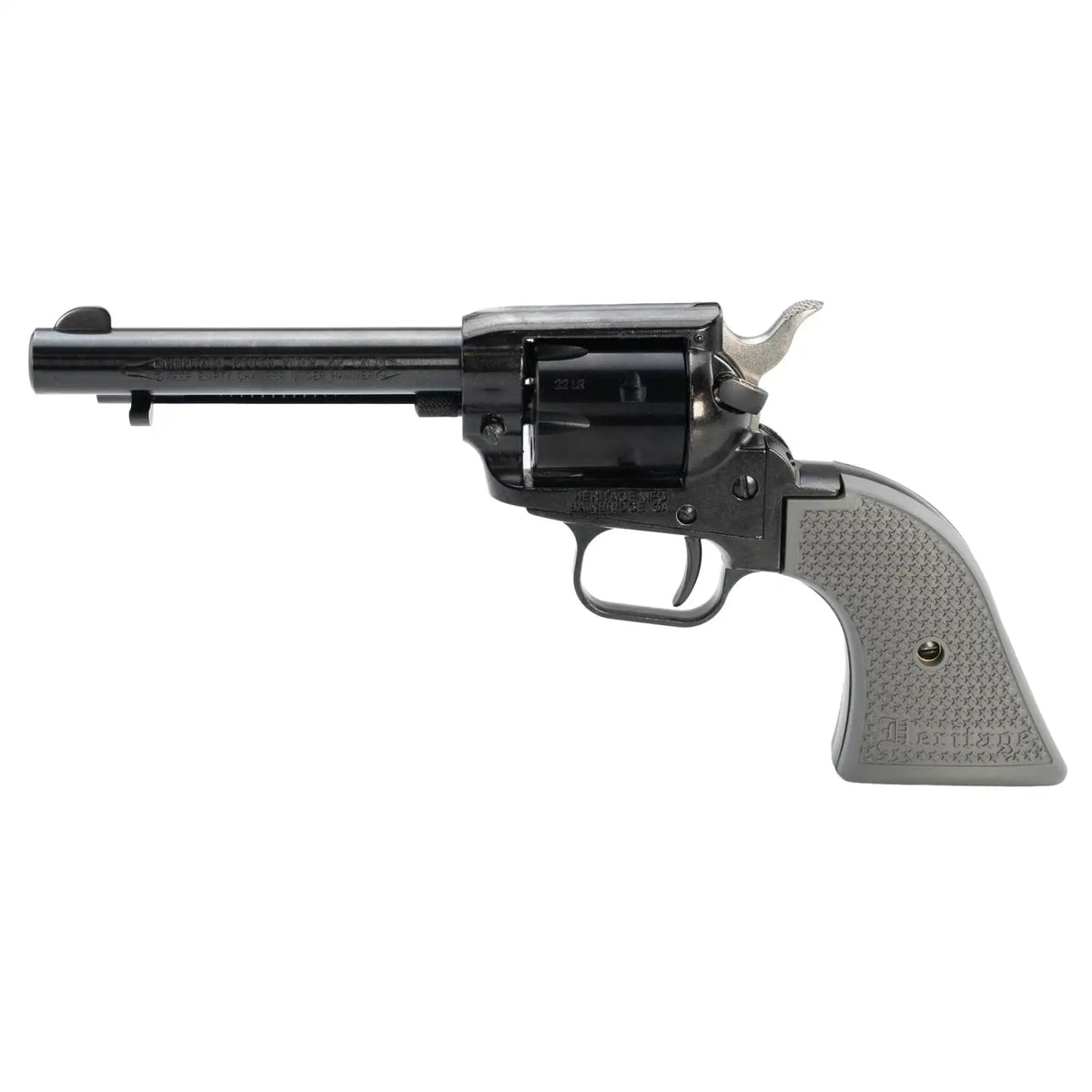 HERITAGE ROUGH RIDER 22LR REVOLVER 4.75" BLACK/GRAY POLY GRIPS 6RD