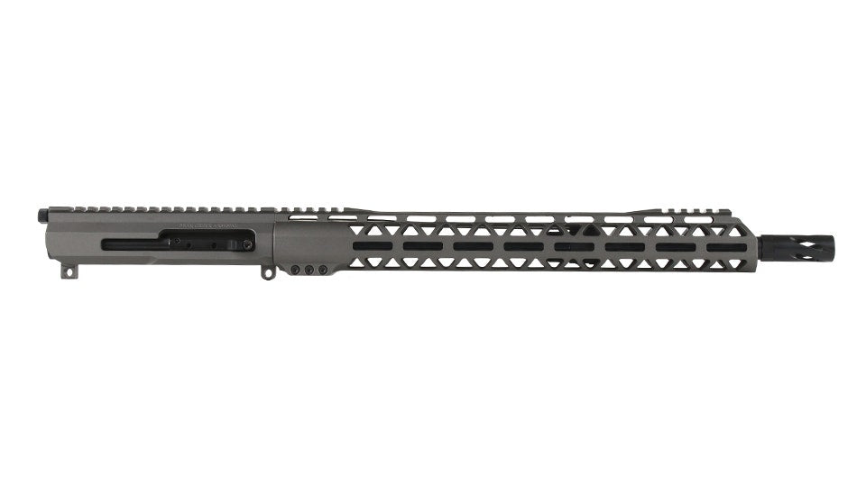 BC-15 .458 SOCOM Tungsten Cerakote Side Charging Upper Assembly, 16" Parkerized Heavy Barrel, 1:14 Twist, 4150 Carbine Length Gas System, MLOK Split Rail