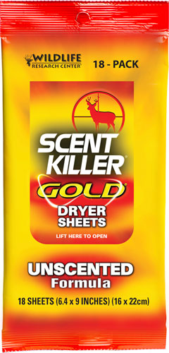 WRC DRYER SHEETS SCENT KILLER
