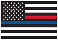 Rothco Thin Blue Line & Thin Red Line Flag Decal