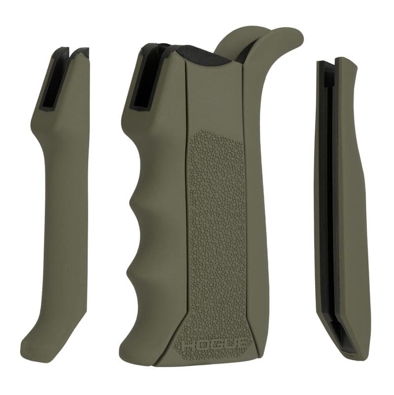 Open Box Return-Hogue Modular OverMolded Rubber AR-15 Pistol Grip - OD Green