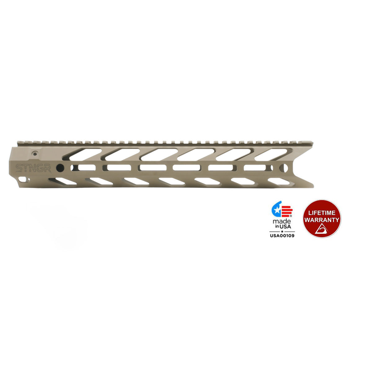 STNGR HWK XL® V2 Free Float Suppressor Ready AR-15 Handguard - M-LOK - 2 Lengths Available