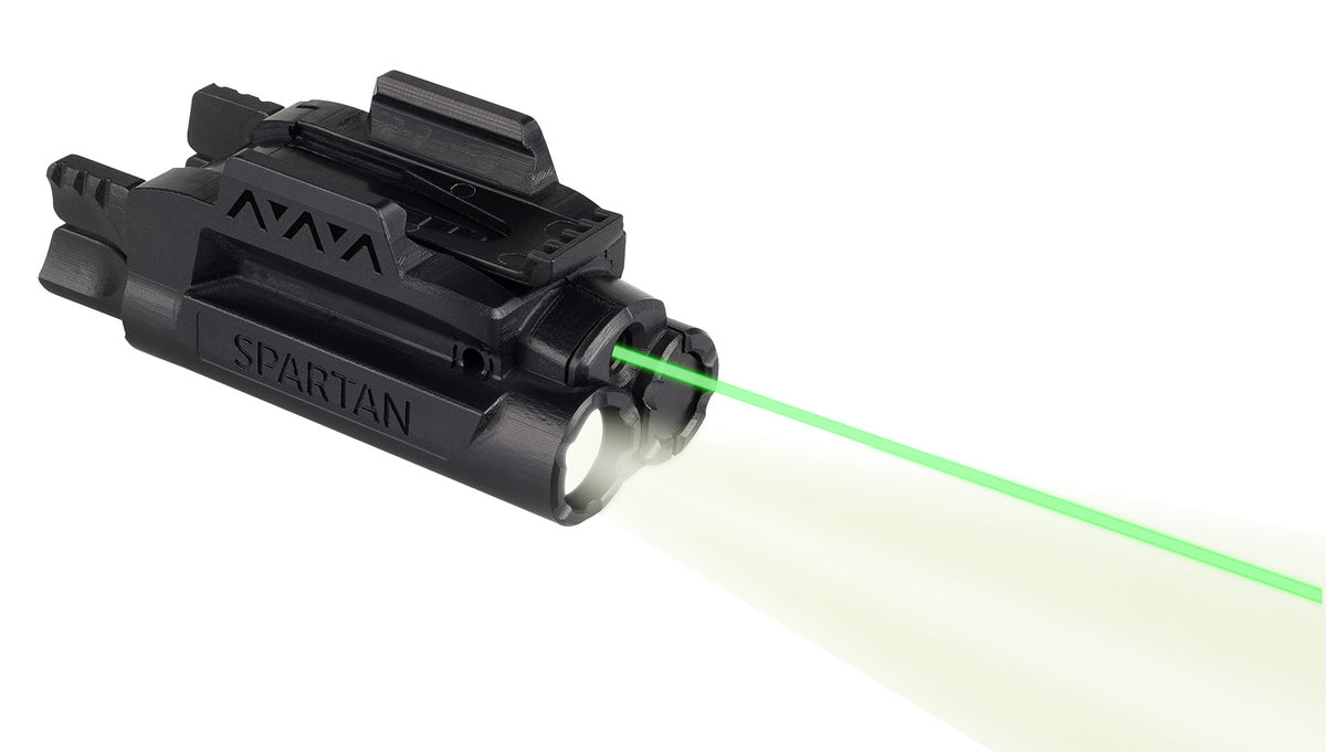 LaserMax SPSCG Green Spartan Light/Laser  Black  120 Lumens White LED