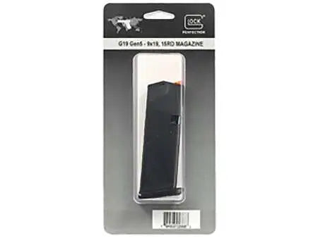 GLOCK GEN5 MAG G19 15rd (mag floor plate 01, follower orange) Pkg