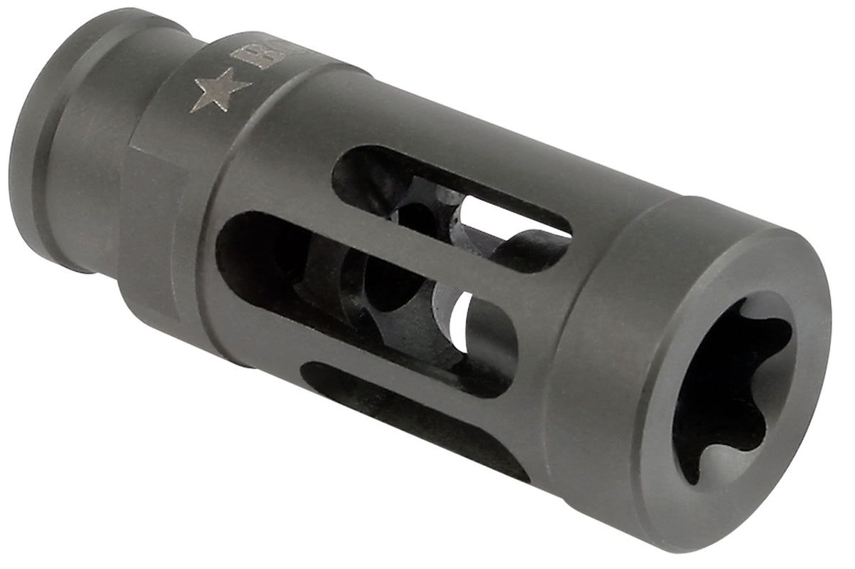 BCM GFCMOD1762 BCMGunfighter Compensator Mod 1 Black Stainless Steel with 5/8"-24 tpi Threads for 7.62mm, 300 Blackout A