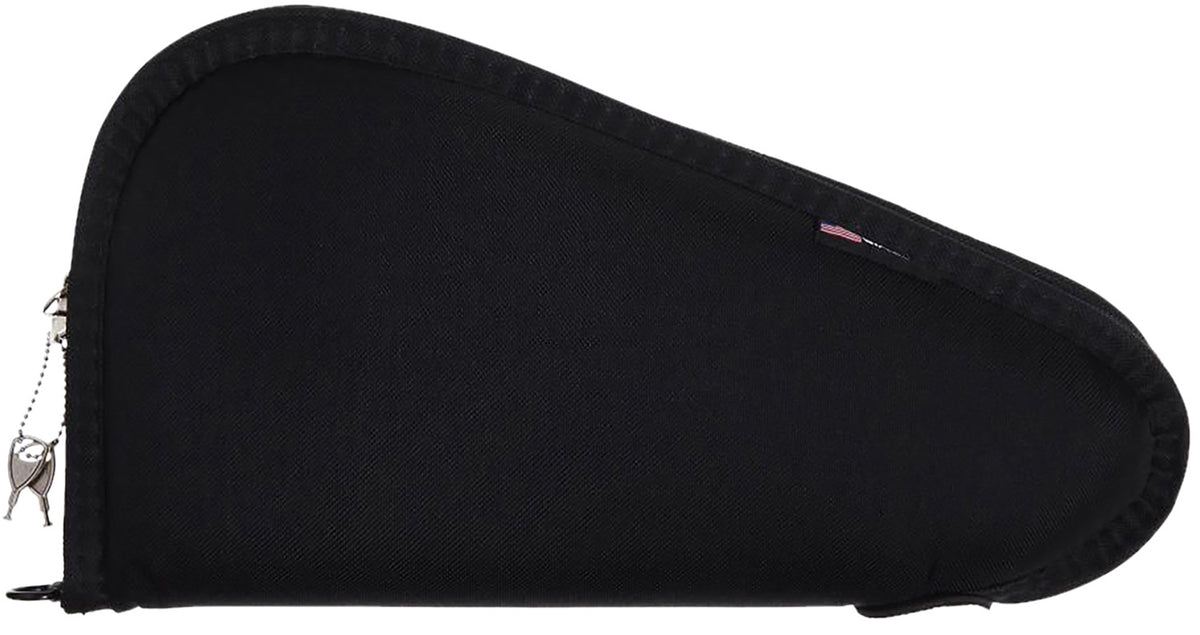 Allen 7413 Locking Handgun Case Black Endura, YKK Zippers & Foam Padding Includes 2 Keys 13" L