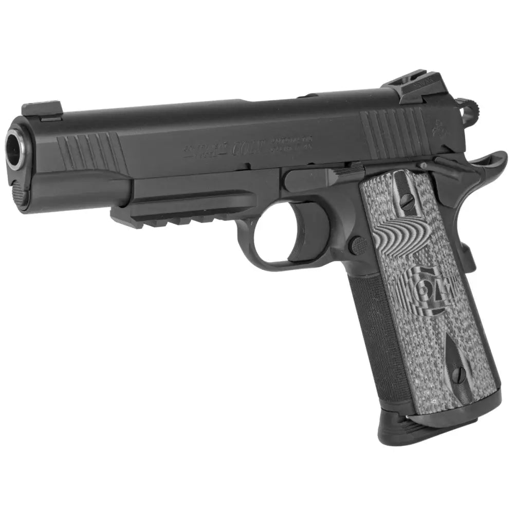 COLT 1911 CCU RAIL 45 ACP 5" MATTE BLACK DLC