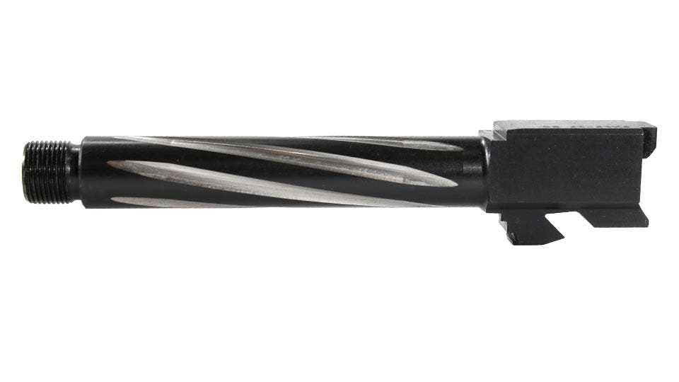 Barrel for Grizzly 101 & Glock 17 9MM, 416R SS Bear Claw Fluted, Threaded