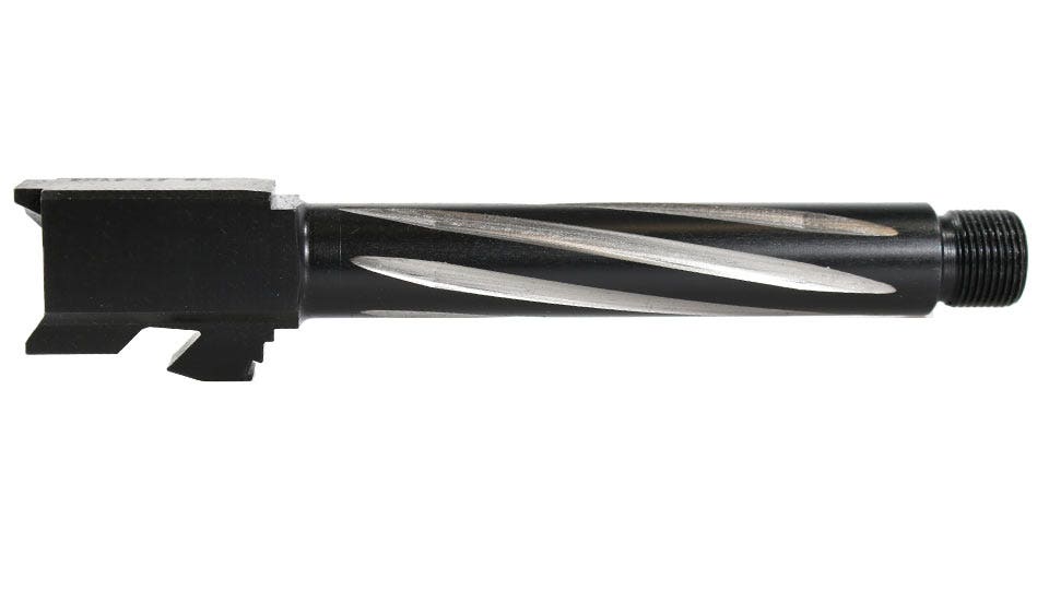 Barrel for Grizzly 101 & Glock 17 9MM, 416R SS Bear Claw Fluted, Threaded