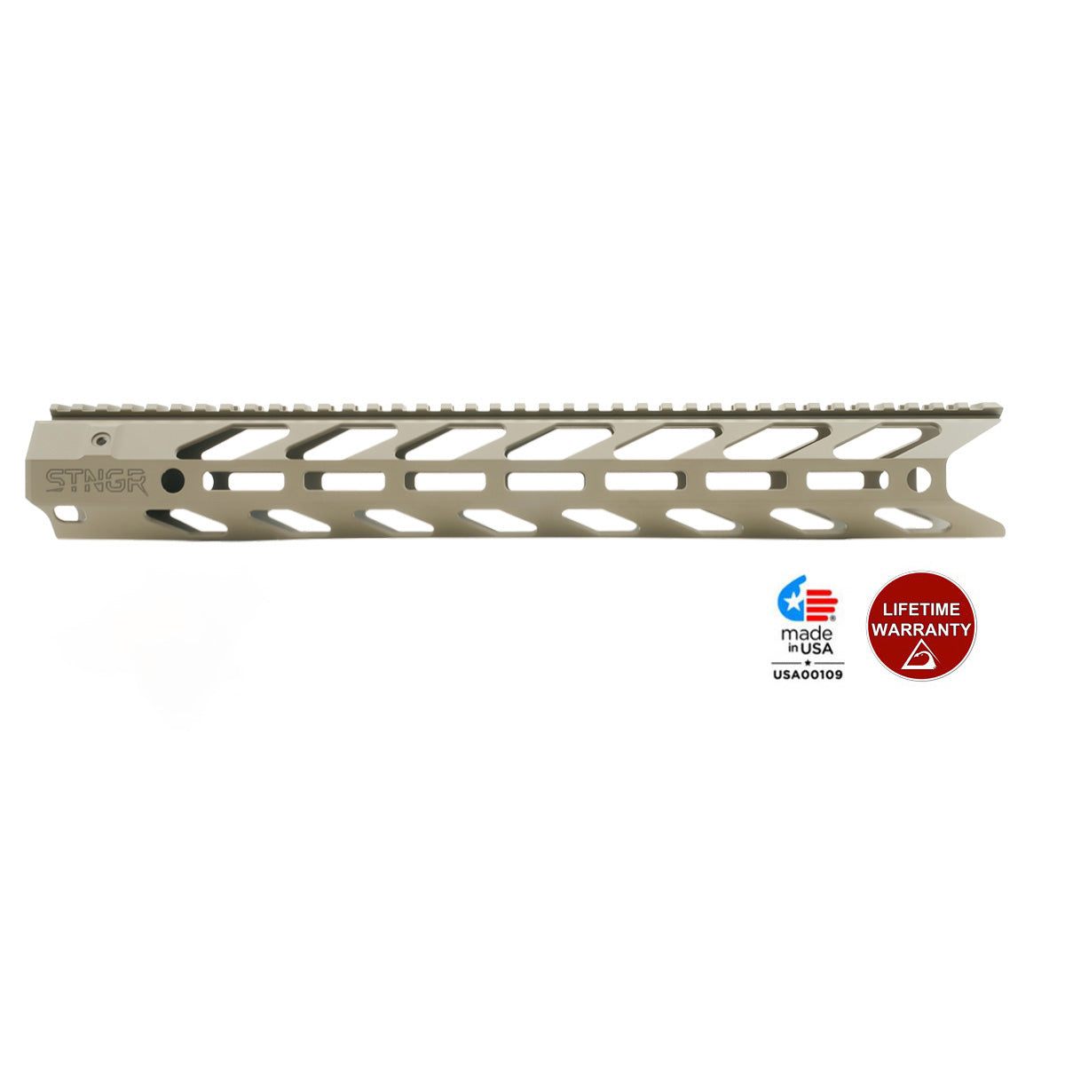 STNGR HWK XL® V2 Free Float Suppressor Ready AR-15 Handguard - M-LOK - 2 Lengths Available