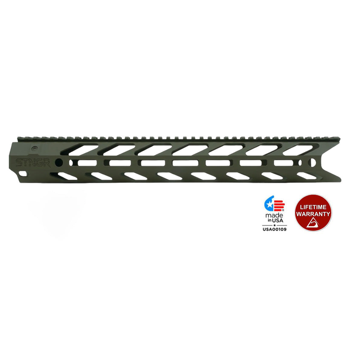 STNGR HWK XL® V2 Free Float Suppressor Ready AR-15 Handguard - M-LOK - 2 Lengths Available