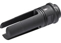 SureFire SF3P7625824 SOCOM 3-Prong Flash Hider Black DLC Stainless Steel with 5/8"-24 tpi Threads & 2.60" OAL for 7.62mm