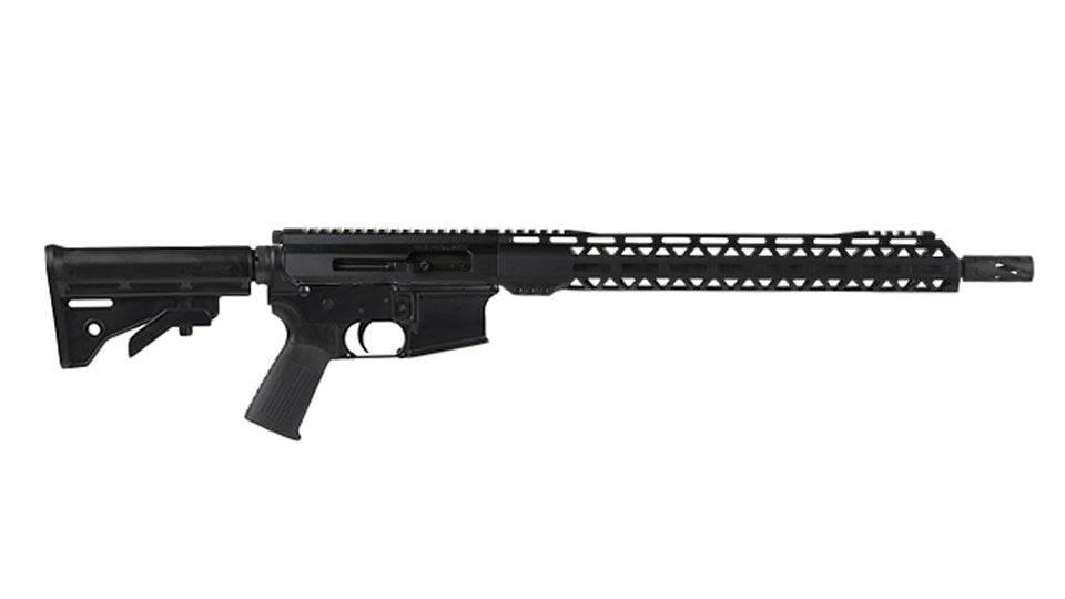 .17 HMR Side Charging Complete Rifle, 16" Black Nitride Heavy Barrel, 1:9 Twist, 15" M-LOK Rail
