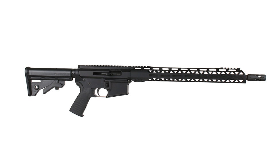 .17 Mach 2 Side Charging Complete Rifle, 16" Parkerized Heavy Barrel, 1:9 Twist, 15" M-LOK Rail
