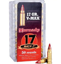 Hornady .17 Hornady Mach 2 Ammunition 50 Rounds V-MAX PT 17 Grain