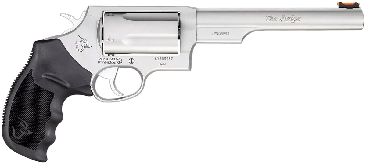 Taurus 2-441069T Judge  Compact 45 Colt (Long Colt)/410 Bore 5 Shot 6.50" Matte Stainless Steel Barrel, Cylinder & Frame