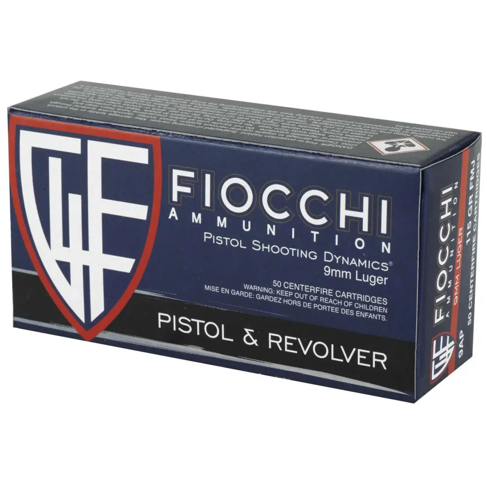 FIOCCHI 9MM LUGER 147 GR FMJ