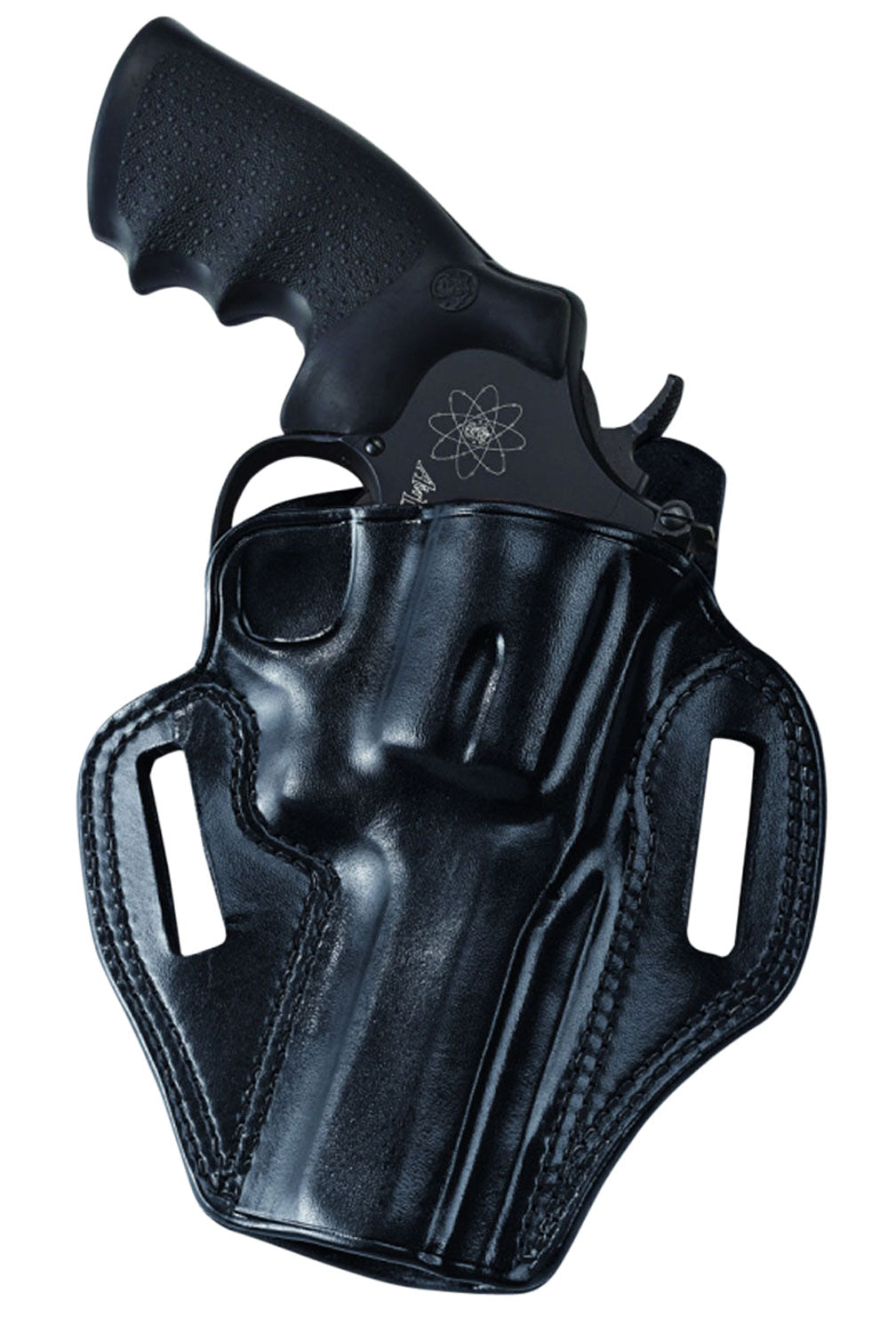 Galco CM652B Combat Master  OWB Black Leather Belt Slide Fits S&W M&P Shield Fits S&W M&P Shield Plus Fits S&W M&P Shiel