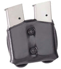 Galco CDM22B CDM Mag Carrier Double Black Leather Belt Loop Belts 1.50-1.75" Wide Compatible w/ Taurus PT140 Ambidextrou