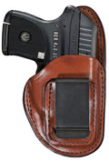 Bianchi 19235 100 Professional  IWB Size 11 Tan Leather Belt Clip Compatible w/Glock 19/23/Ruger Security-9 Belt 1.75" W