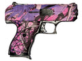 Hi-Point CF380PI CF  380 ACP 8+1, 3.50" Black Steel Barrel, Hydro-Dipped Pink Camo Serrated Steel Slide, Hydro-Dipped Pi