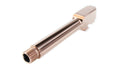 Barrel for Grizzly 102 & Glock 19 9MM, Titanium Nitride Rose Gold Finish |Threaded