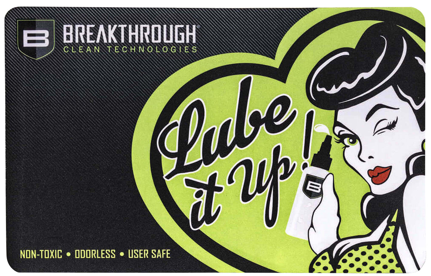 Breakthrough Clean BTRGMP Pistol  Cleaning Mat Neoprene/Polyester 17" Long Breakthrough Cleaning Products Illustration