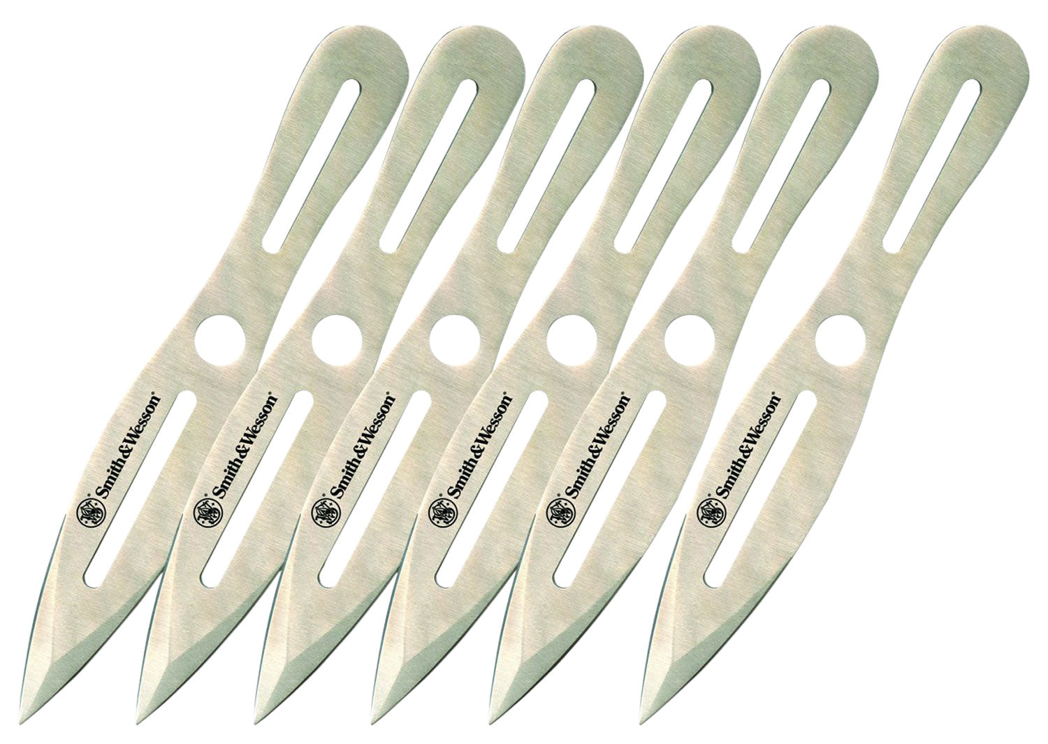 Smith & Wesson Knives SWTK8CP Bullseye Throwing Knives 4.50" Fixed Spear Point Plain 2Cr13MoV SS Blade, 2Cr13 Stainless 
