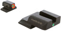 AmeriGlo SW245 i-Dot Sight Set for Smith & Wesson M&P Shield  Green Tritium Orange Outline Front Sight-Green Tritium Rea