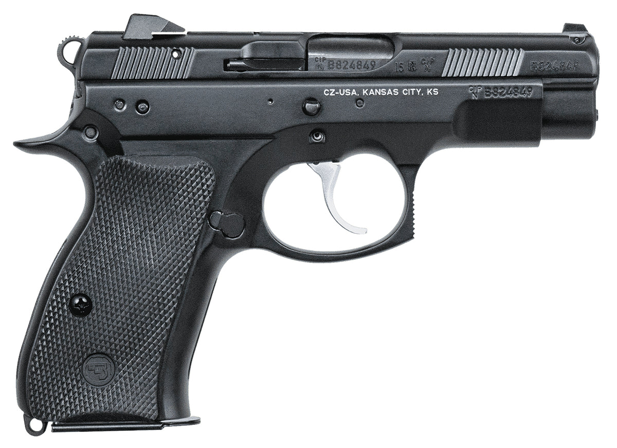 CZ-USA 01194 75D PCR Compact Frame 9mm Luger 10+1 3.75" Black Steel Barrel, Black Steel Serrated Slide, Black Polycoat A
