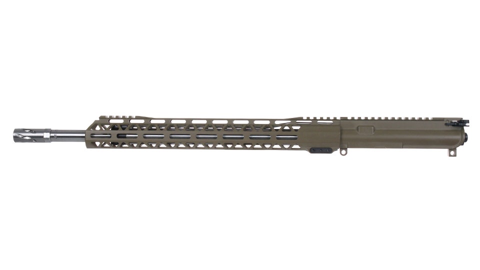 BC-15 .22 ARC Flat Dark Earth Cerakote Forged Complete Upper Assembly, 18" Stainless Heavy Barrel, 1:7 Twist, Rifle Length Gas System, 15" M-LOK Rail
